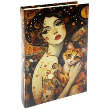 Manden en dozen Signes Grimalt Vrouwen- En Kattenboekendoos