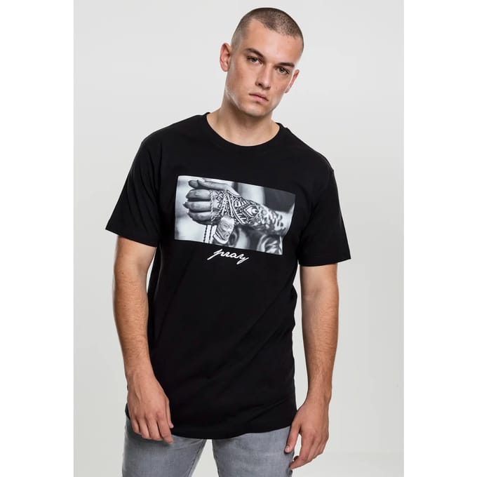 Mister Tee - Pray 2.0 Heren Tshirt - 3XL - Zwart