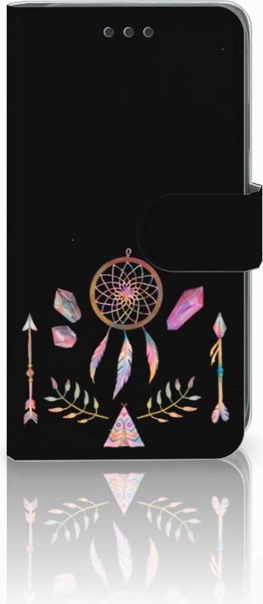 Boekhoesje voor Apple iPhone Xr Leuk Hoesje Boho Dreamcatcher