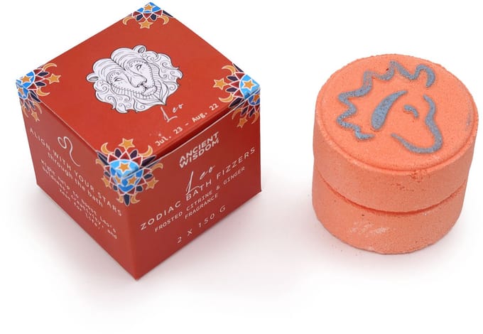 Set Zodiac Badbruisballen met Horoscoop - Leeuw