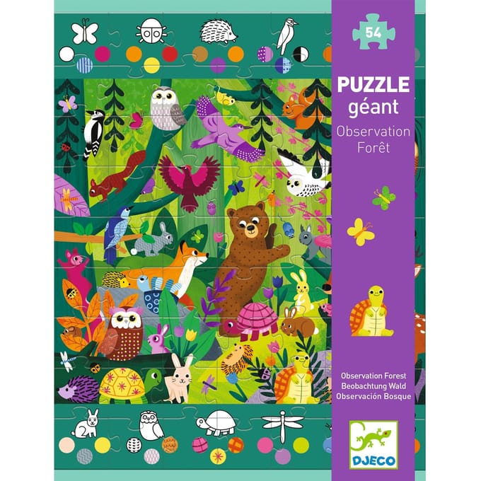 DJECO jumbo puzzel bos 5 jr+/ 54 stks