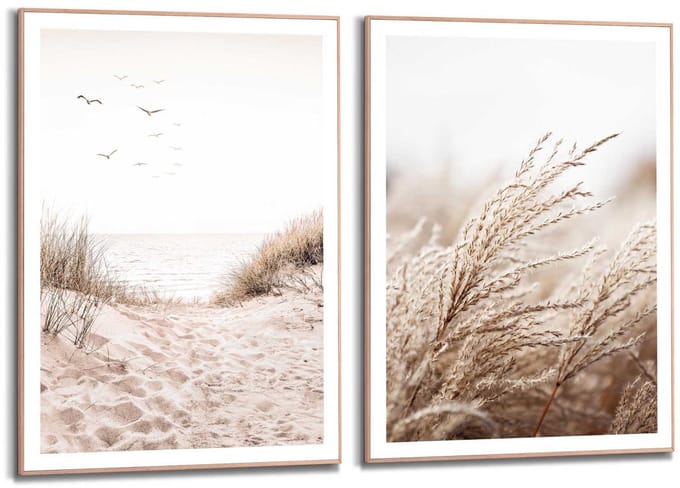Schilderijen set Strand - 70 x 50 - Hout - REINDERS