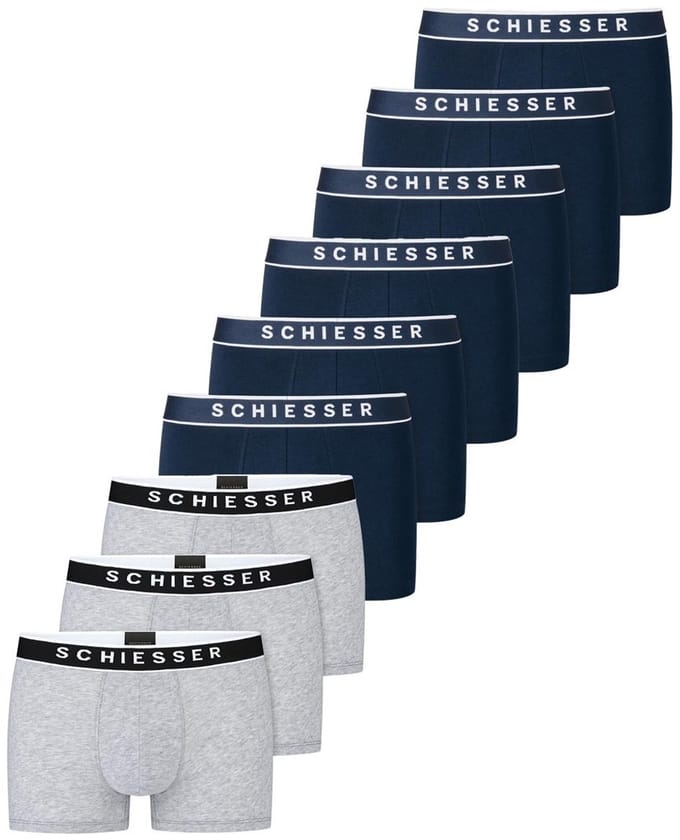 Schiesser Heren retro short / pant 9 pack 95/5 Cotton