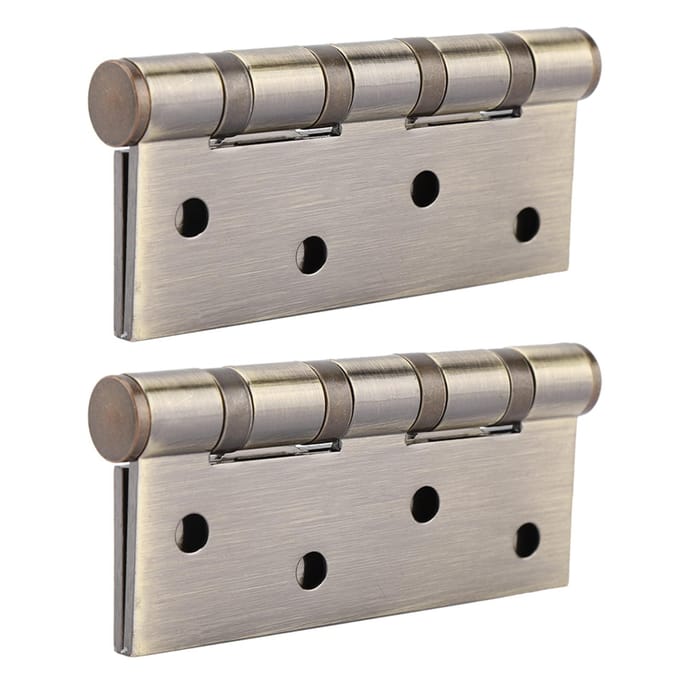 4in 3mm RVS Deurscharnier Losse Pen Demper Buffer Scharnieren Stille Lager(Plateren Geel)