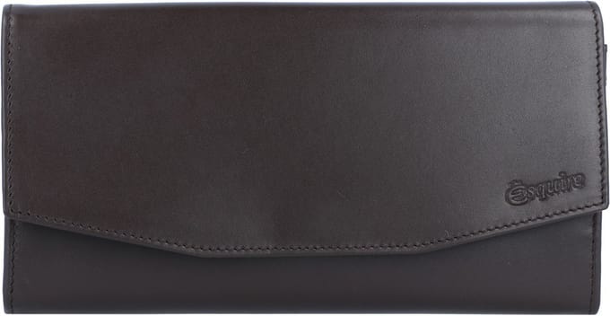 Esquire Nieuw Zijden Portemonnee Leder 19 cm - Dames - Horizontaal - braun