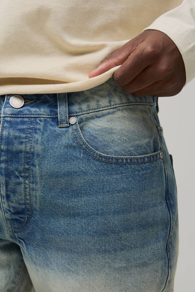 Essential Slim Fit Jeans | Stonewash | Size 44R