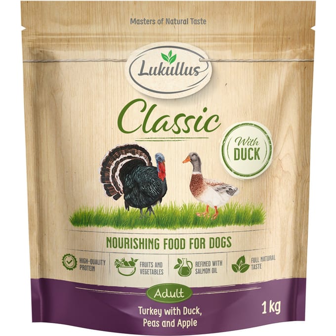 Lukullus Classic Kalkoen & Eend - 1 kg Nieuw Receptuur