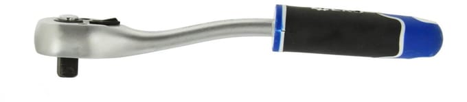 GEKO Offset ratelsleutel - 72-tands mechanisme - ergonomische grip - matte chroom afwerking