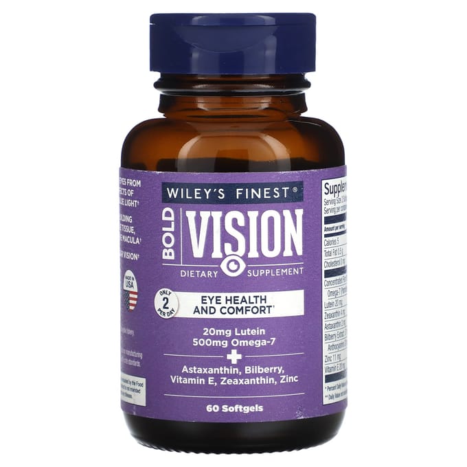 Wiley'S Finest, Bold Vision, 60 Zachte Capsules