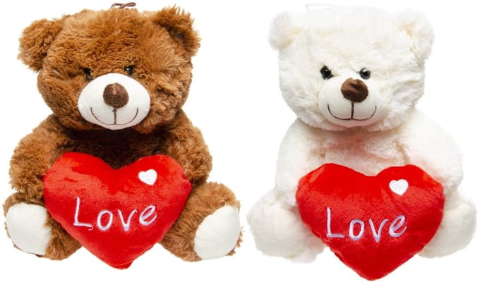 Duckiez Pluche Bear Met Hart - 1 stuk