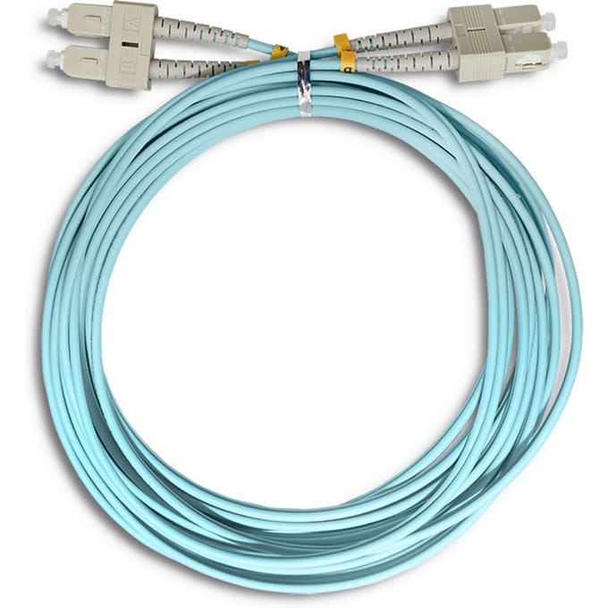 Qoltec glasvezel patchcord SC/UPC-SC/UPC |   Multimode |   50/125 |   OM4 |   Duplexwoning |   5m