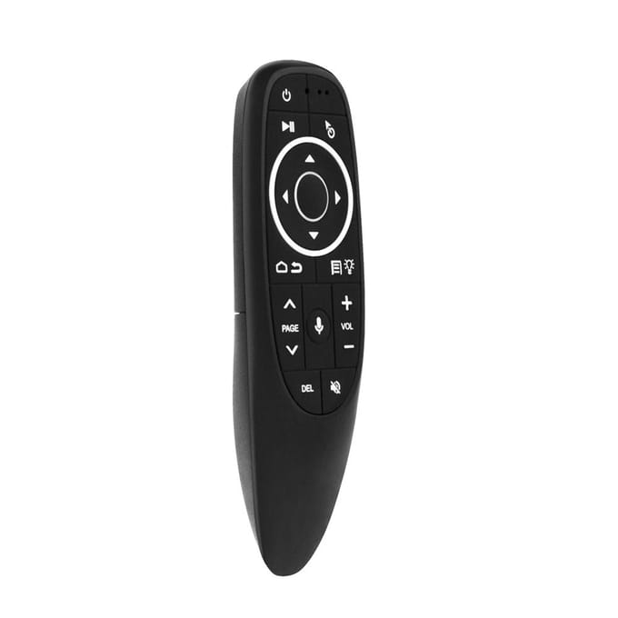 G10S PRO 2.4G Air Mouse Draadloze Handheld Afstandsbediening met USB-ontvanger Gyroscoop Spraakbesturing zwart