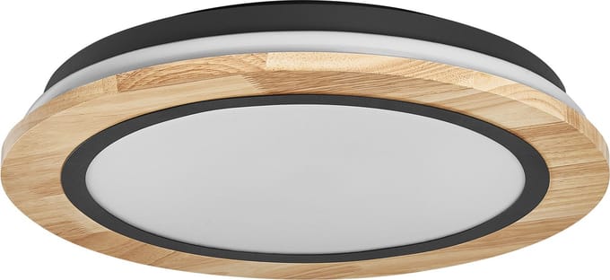 LEDVANCE SMART+ Wood WiFi plafondlamp, 24W, 295-lm, 4-mm