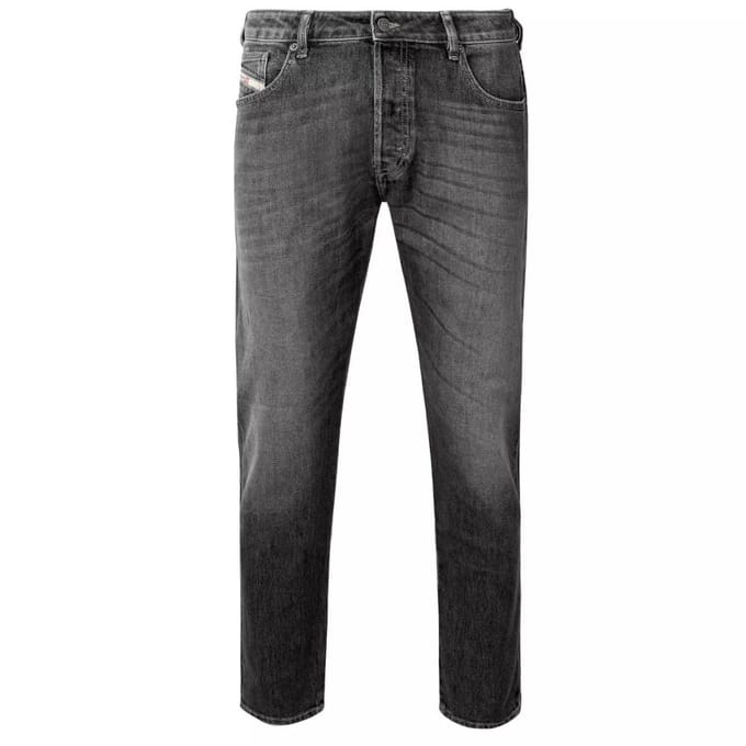Diesel D-Luster vervaagde zwarte jeans