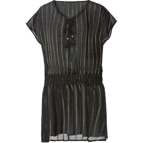 ESMARA Dames strandtuniek (Zwart/zilver/goud, S (36/38))