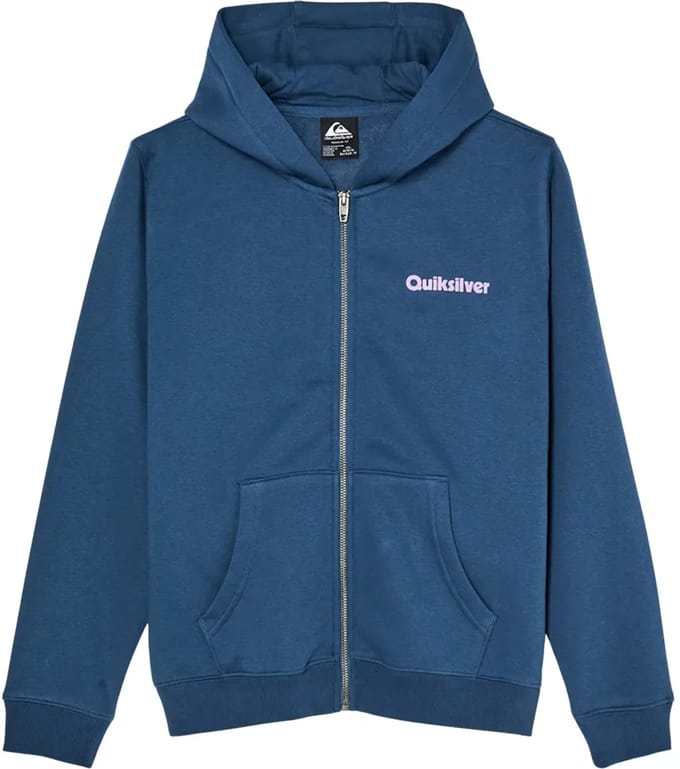 Quiksilver Graphic Sweatshirt Met Rits Blauw 8 Years Jongen