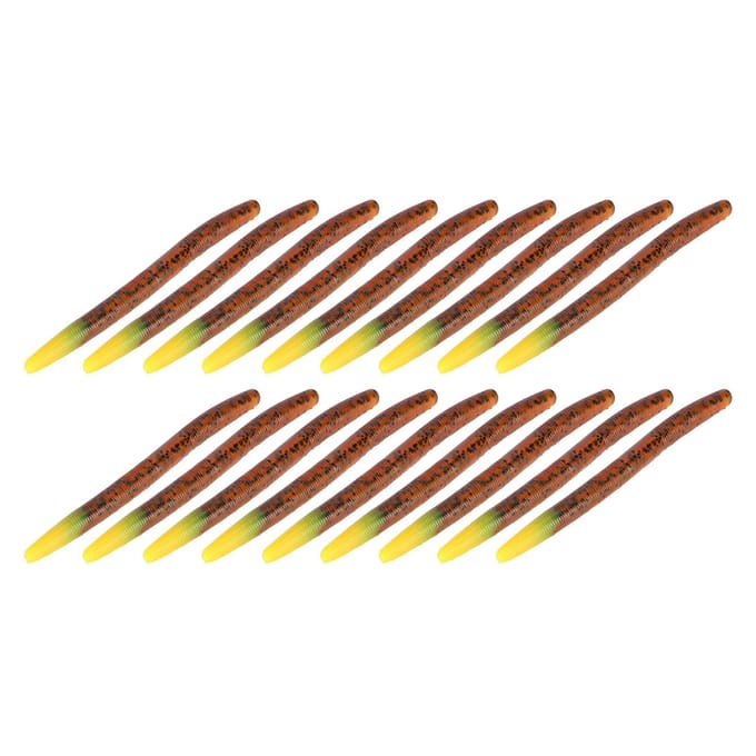 3 Ensembles Simulation Artificielle Ver de Terre Forme Appât Leurre Accessoire de Pêche 4# brown