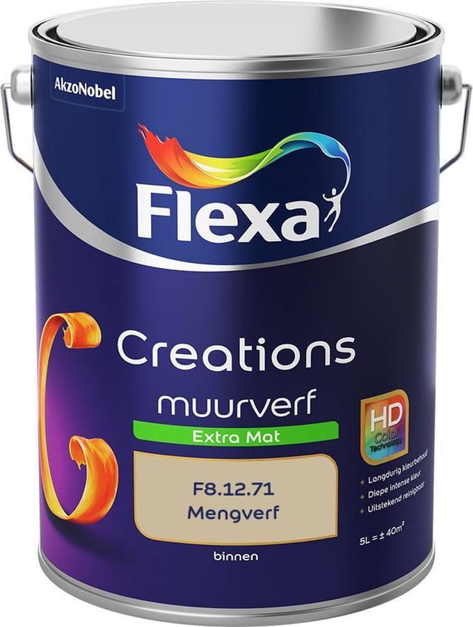 Flexa - Creations Muurverf Extra Mat - F8.12.71 - Mengverf - 5 L