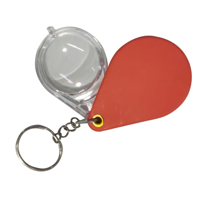 10x kleine vergrootglas zakloep opvouwbare vergrootglas sleutelhanger voor het lezen