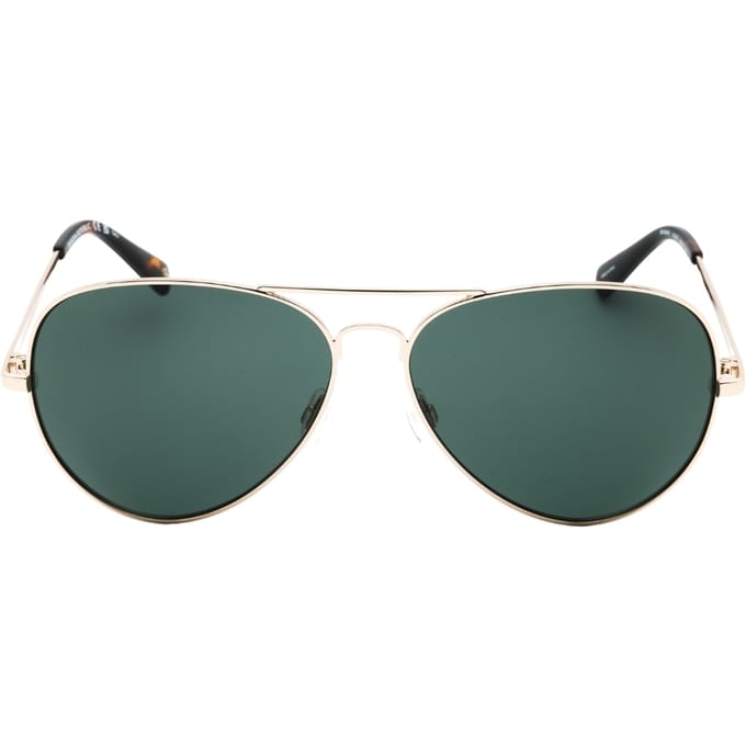 Banana Republic groene lens licht gouden zonnebril