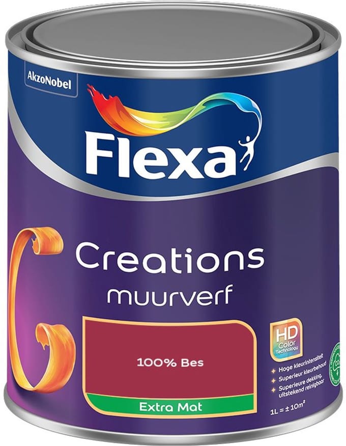 Flexa - Creations Muurverf Extra Mat - 100% Bes - Mengverf - 1 L
