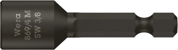 Wera 869/4 M 05060431001 Dopsleutel-machinebit 9.4 mm 3/8 inch Aandrijving 1/4 (6,3 mm) 50 mm 1 stuk(s)