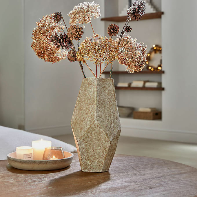 LOBERON Decoratieve vaas Kasari beige