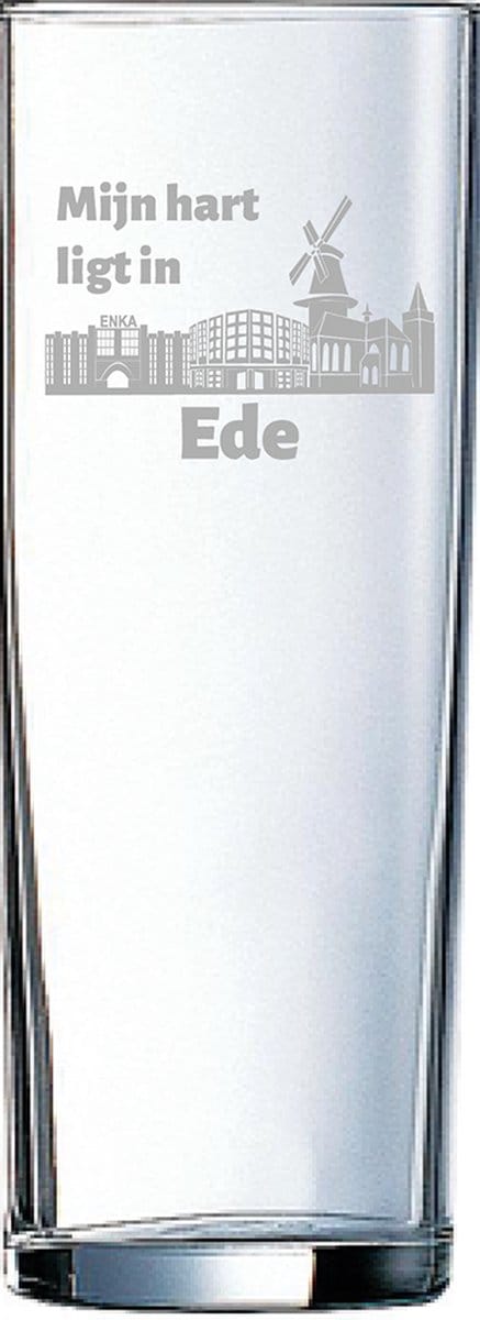 Gegraveerde longdrinkglas 31cl Ede