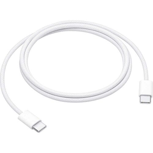 Apple - USB‑C Oplaadkabel - USB‑C naar USB‑C - 60W - 1m - Geweven - Wit