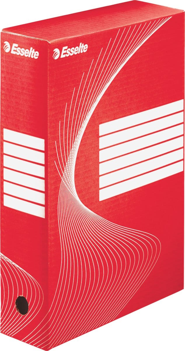 Esselte Boxycolor Archiefdoos - folio - 25 stuks - Rood