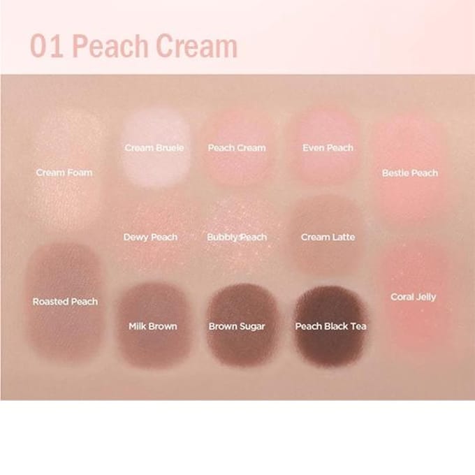 [lilybyred] Dewy Fit Palette (3 kleuren) 01 Peach Cream beige