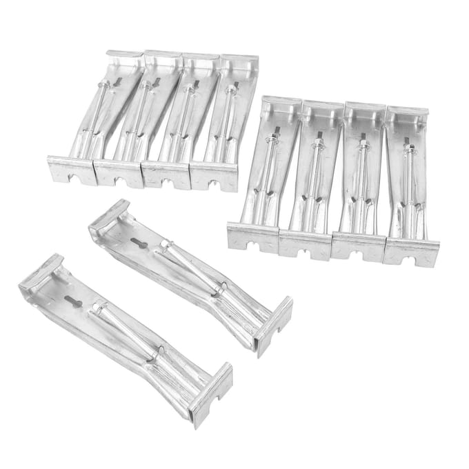 20 stuks Regenpijphangers Heavy Duty Verborgen Dakgootbeugel Bevestiger met Vooraf Ingeschroefde Schroeven voor white