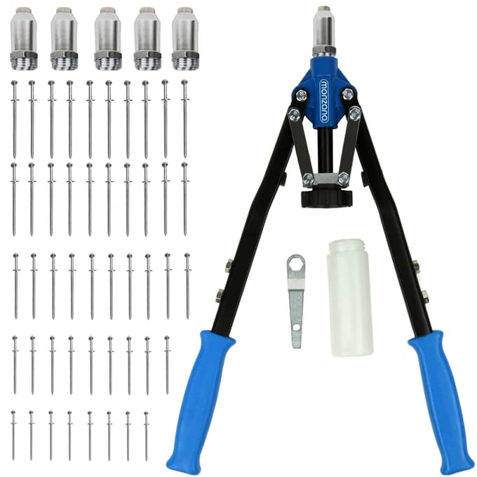 Popnageltang Klinknageltang met 5 Adapters