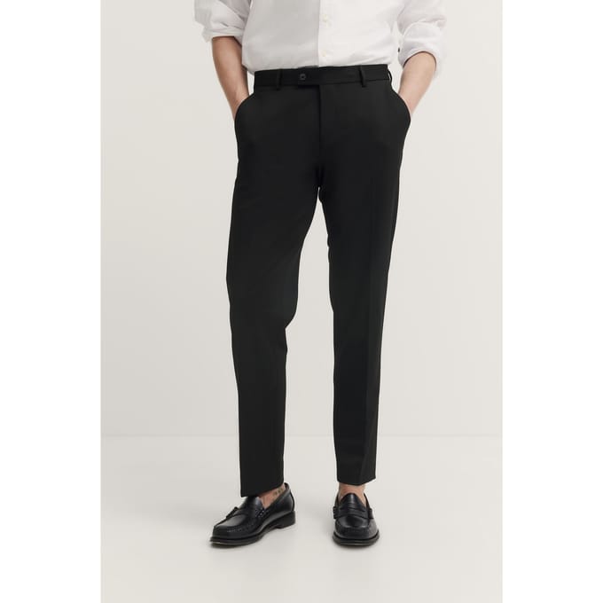 Bugatti Herren Pantalon met stretch & vouw