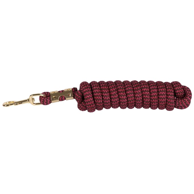 Harry's Horse Halstertouw PP 3 meter Bordo/ Brown | goud | Touw paard