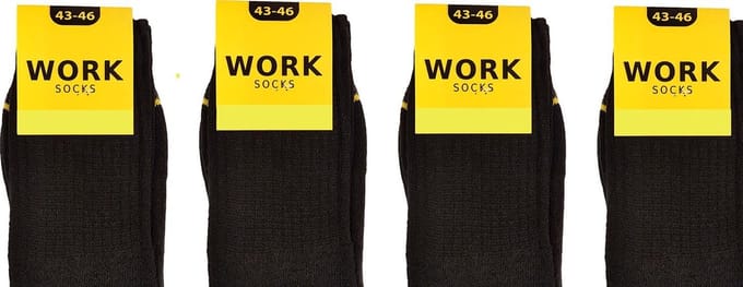 Work Werksokken - 10 paar - Zwart - Maat 47/50