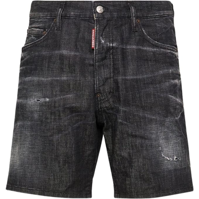 Dsquared2 Marine Bermuda Denim Zwarte Shorts