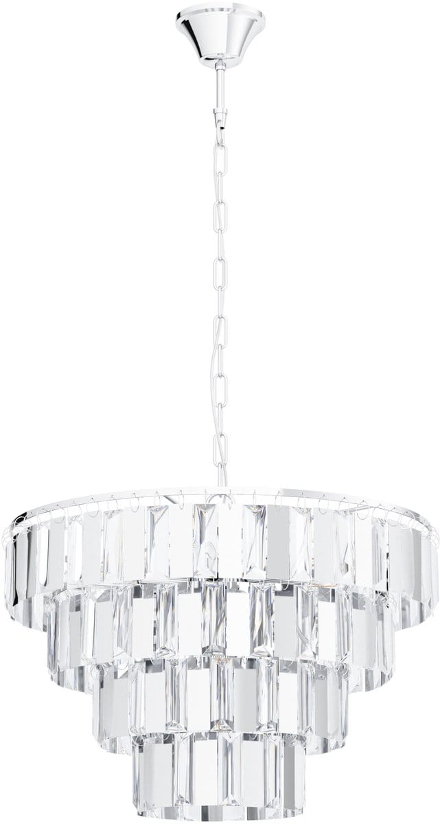 EGLO Erseka Hanglamp - E14 - Staal|Glas - Chroom