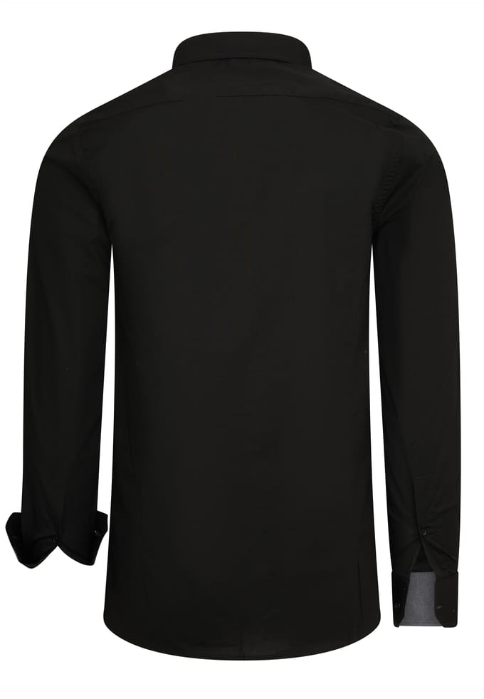 Rusty Neal Overhemden Overhemd Regular Fit Zwart