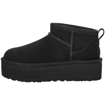 UGG® Classic Ultra Mini Platform for Women in Black, Size 4, Suede/Polyester/Wool
