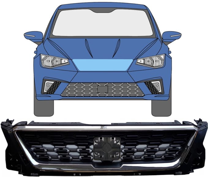 Grill voor Seat Ibiza 2017- / Set