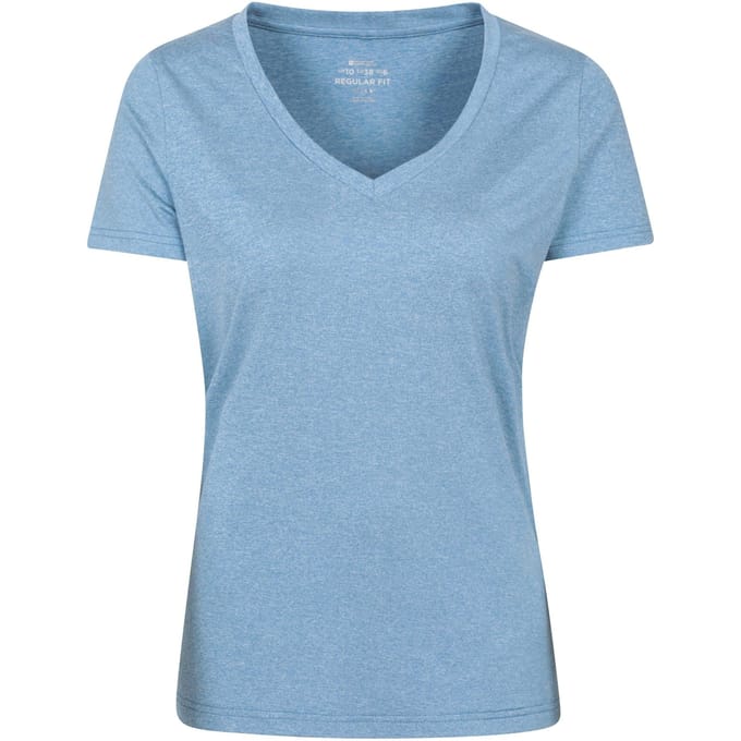 Mountain Warehouse Dames/Dames Vitaliteit V Hals T-shirt (Blauw)
