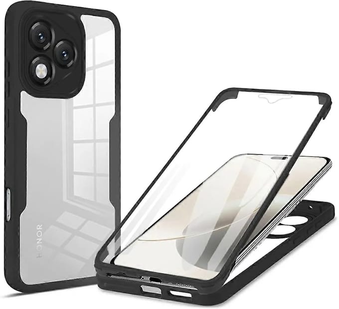 Hoesje geschikt voor HONOR 400 Lite - Techsuit ColorVerse 360 Case met Screenprotector - Zwart