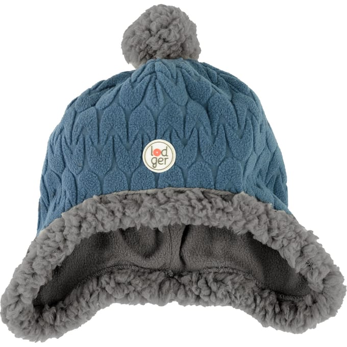 Kindermutsje winter creme - 1-2 Jaar - met pompon - goede pasvorm