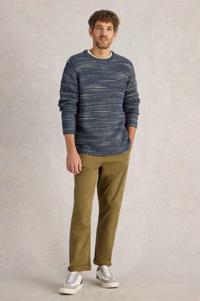 White Stuff Combe Spacedye Jumper Blue Multi Taglia: S | Maglioni a maglia Outlet | Uomo | Blu