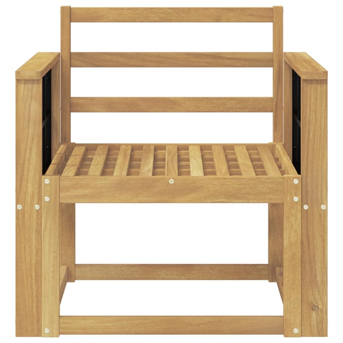 vidaXL - Buiten - bank - set - Massief - Acacia - Hout - Wit