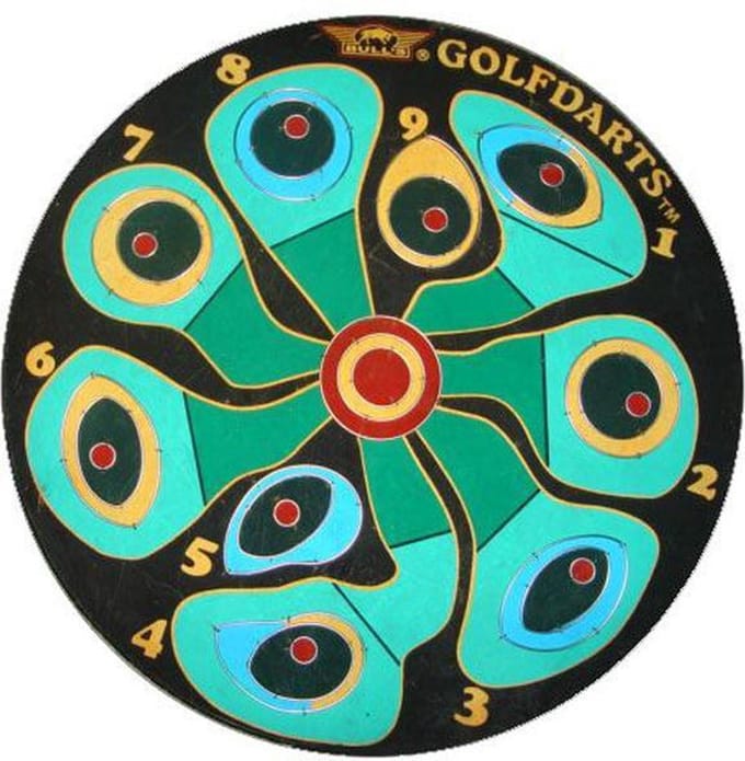 Bull's Game Dartbord Golf - Trainings Dartbord - Darts & Golf Spel - Bristle Dartbord