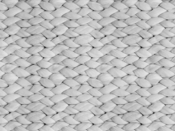 Vinyl | Vloerkleed vinyl | Chunky Merino grijs | 90x120 cm
