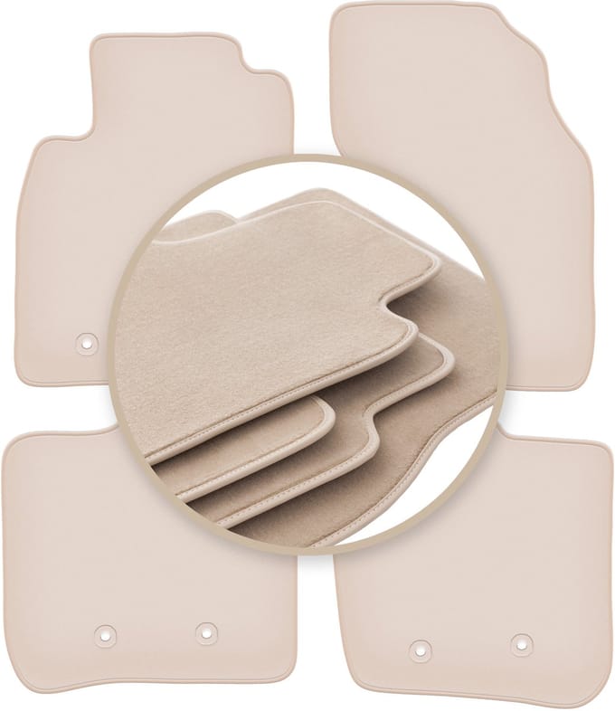 PREMIUM beige matten voor: Volvo S40 I sedan 1995-2004