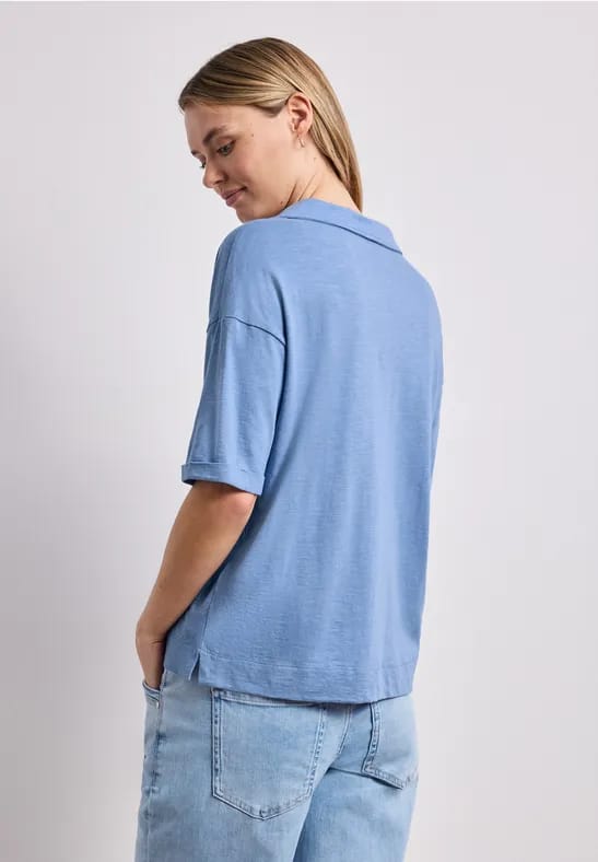 Jersey poloshirt met korte mouwen